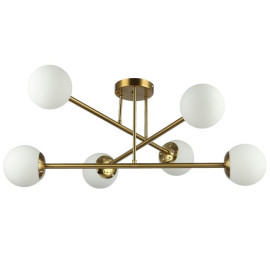 Lampa Wisząca Sufitowa Żyrandol Białe Kule BALI 0034 E27x6