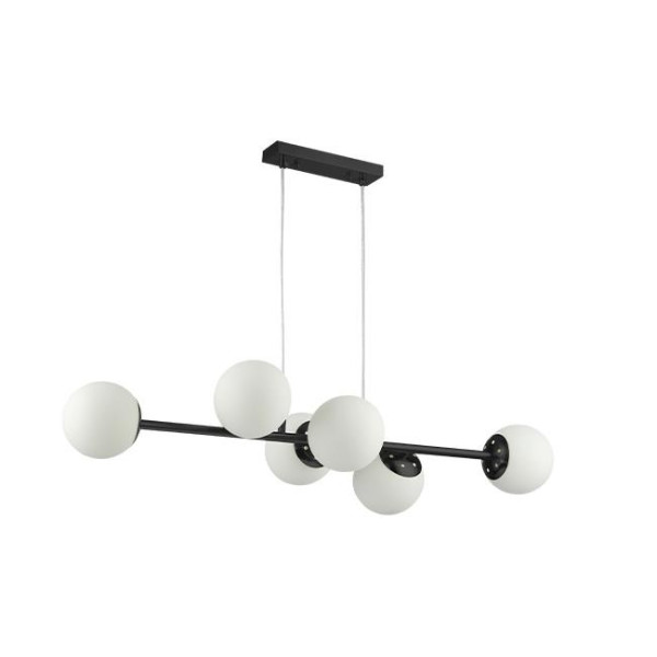 Lampa Wisząca Sufitowa Żyrandol Białe Kule BALI 0029 E27x6