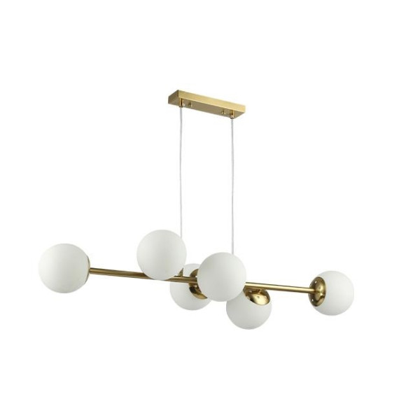 Lampa Wisząca Sufitowa Żyrandol Białe Kule BALI 0030 E27x6