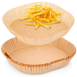 50x Papier do pieczenia wkład do frytownicy AIRFRYER 20x20cm 
