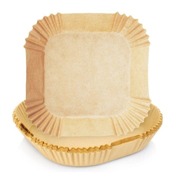 50x Papier do pieczenia wkład do frytownicy AIRFRYER 20x20cm 