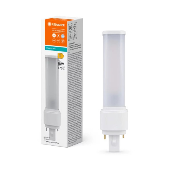Świetlówka G24D-2 DULUX LED D18 EM & AC MAINS 7W 770lm 4000K 840 (zamiennik świetlówki kompaktowej 18W)