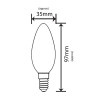 Żarówka LED E14 5,5W 680lm 4000K (neutralna-biała) mleczna - EDB020NW-M INQ