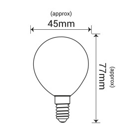 Żarówka LED E14 5,5W 680lm - P45 230V 3000K (ciepło-biała) mleczna - EDP020WW-M