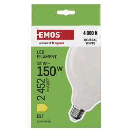 Żarówka LED E27 Globe G125 18W (150W) 2452lm 4000K (neutralno-biala) - ZF2D83 Emos