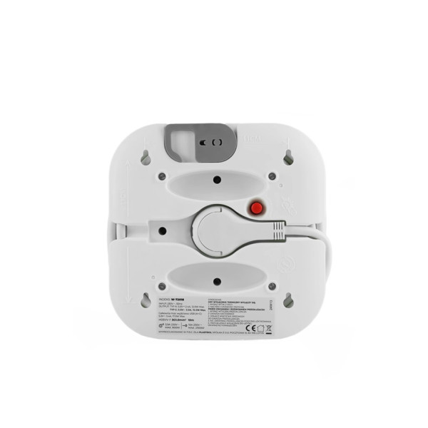 Przedłużacz zwijany 10m IP20: 3 gniazda z/u + USB-A + USB-C, 3x1mm2, PZ-ECO-5/10/3X1/H05VV-F 