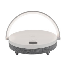 SATURN LED WHITE SPEAKER - lampa biurkowa 150lm z głośnikiem bluetooth