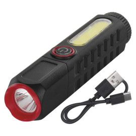 Latarka LED plastikowa 120lm, ładowalna, 1200mAh, P4720