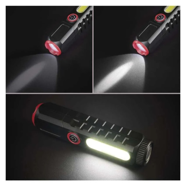 Latarka LED plastikowa 120lm, ładowalna, 1200mAh, P4720