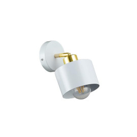 Kinkiet E27 LED Elza ruchomy x1 biały + złoty, 3766