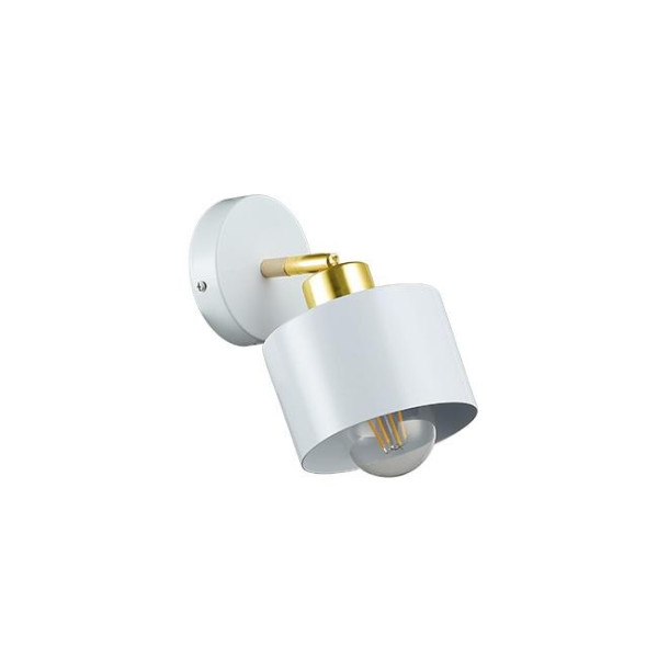 Kinkiet E27 LED Elza ruchomy x1 biały + złoty, 3766