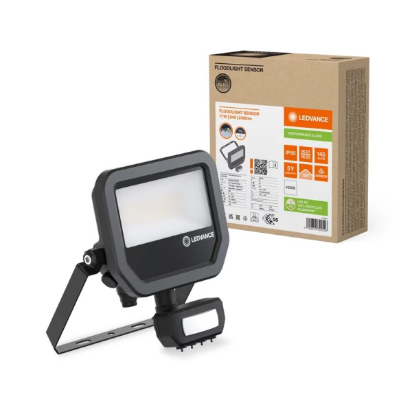 Naświetlacz LED SENSOR FLOODLIGHT 41W 4000K z regulacją strumienia 6000lm/4000lm