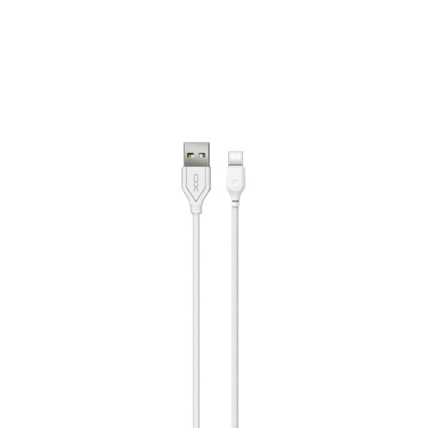 Kabel USB-A - USB-C 1,0m 2,1A biały - XO NB103 