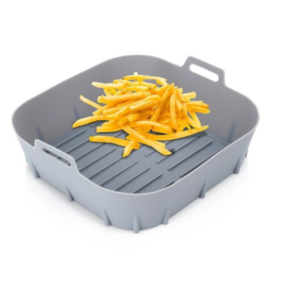 Koszyk wkład wielorazowy do frytownicy AIRFRYER Silikonowy 20x20cm