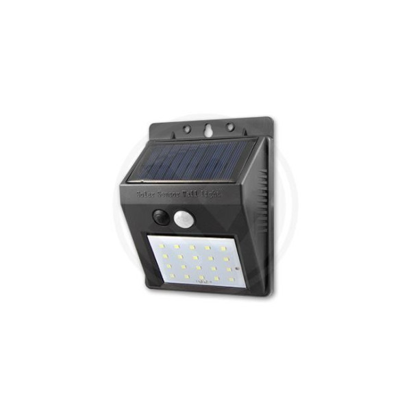 Lampa LED solarna 20xSMD 200lm, czujnik ruchu i zmierzchu, 0593