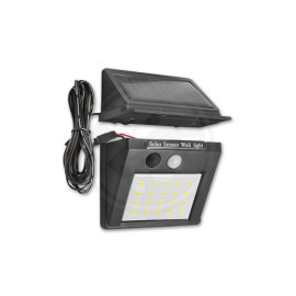 Lampa LED solarna 30xSMD 120lm,czujnik ruchu, kabel 2,5m  6449