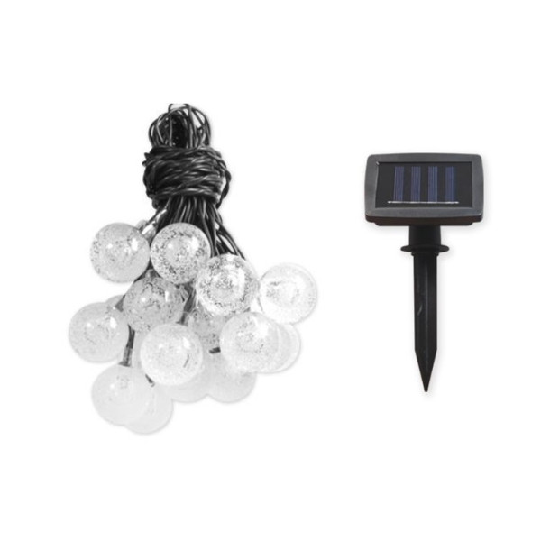 Girlanda LED solarna 40xLED okrągłe, 785cm, 2291