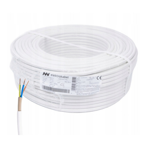 YDY 3x1,5 ELEKTROKABEL przewód 450/750V (100mb)  