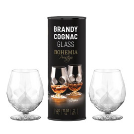 2x do koniaku brandy Bohemia Desire Prestige 530ml