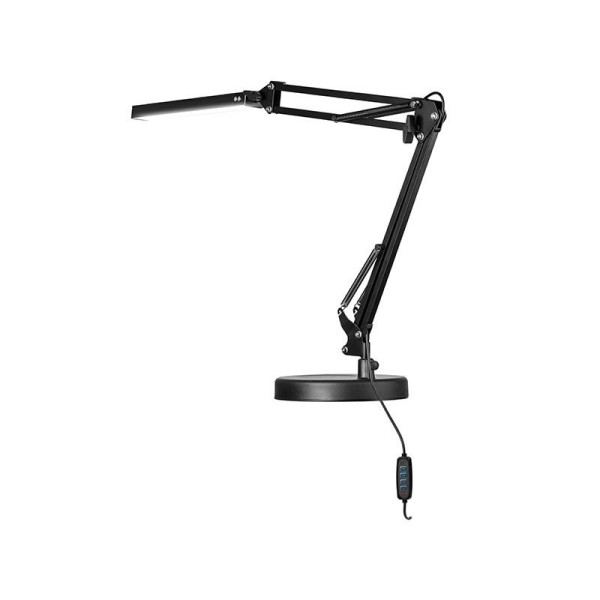 TRACER Lampa biurkowa kreślarska Kreator led 12W ,420lm,DC 5V,2xmocow., 3 barwy, metal ,czarna, [872741]
