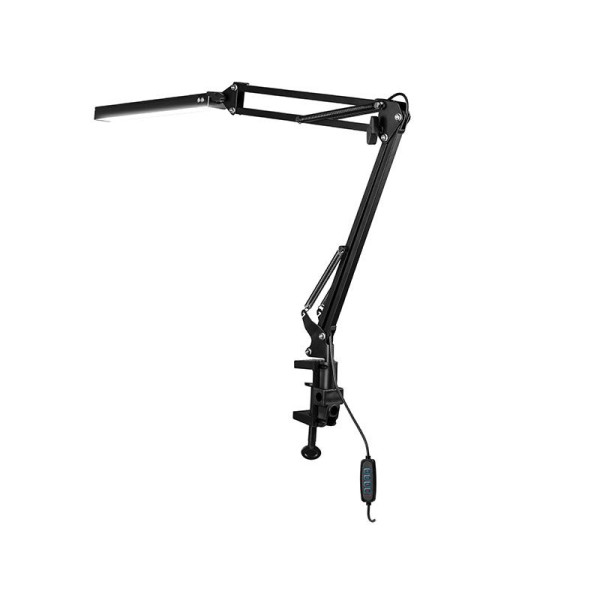 TRACER Lampa biurkowa kreślarska Kreator led 12W ,420lm,DC 5V,2xmocow., 3 barwy, metal ,czarna, [872741]