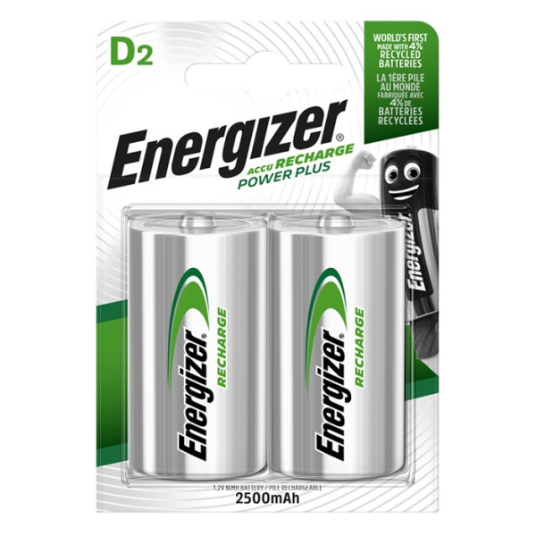Akumulator D - POWER PLUS HR20/2 szt. 2500mAh Energizer