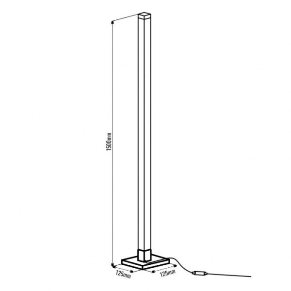 Stojąca Lampa RGB muzyczna TUYA BIAŁA  EC20545