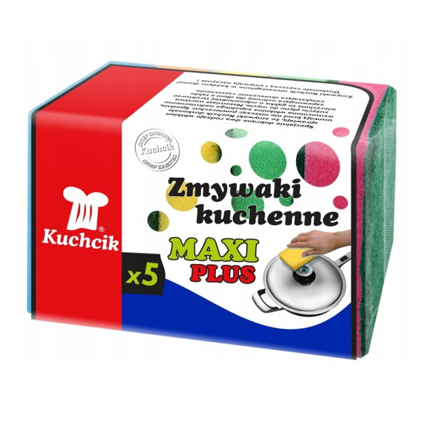 Kuchcik, Zmywaki kuchenne maxi plus (10x7cm), kpl. 5 szt.