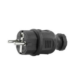Wtyczka IP44, 2P+Z, 16A czarny WT-44H