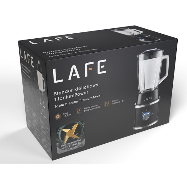Blender kielichowy TitaniumPower 1300W 1,5l - LAFE