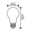 Żarówka LED E27 8W (zamiennik 66W) 1000lm - A60 230V 3000K (ciepło-biała) - EDA031WW-M INQ 