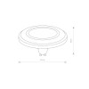 Żarówka LED AR111 GU10 230V 9W 700lm 3000K - REFLECTOR DIFFUSER LED 9344