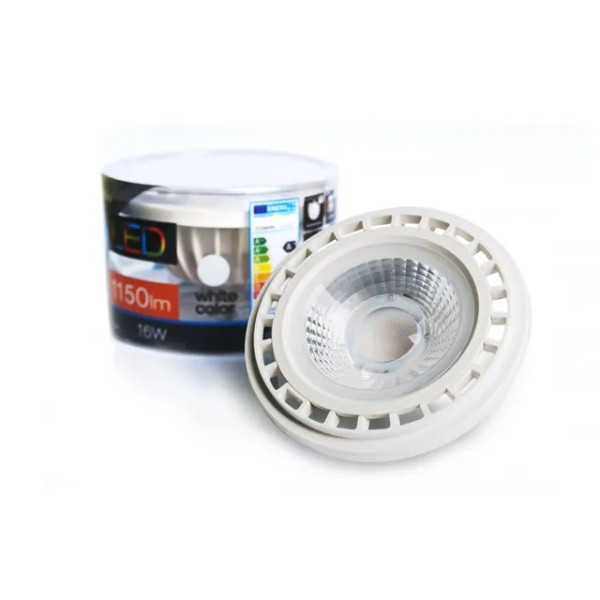 LED ES111 15W/4300K BIAŁA  AZ1877 LED AR111 GU10 ŚCIEMNIALNA