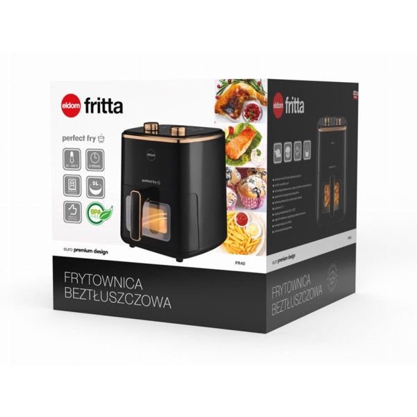 Frytownica beztłuszczowa (air fryer) 5L 1500W, FRITTA FR 40 Eldom