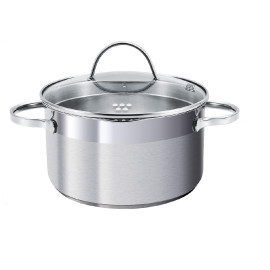 Garnek ze stali nierdzewnej z pokrywką SSW COMFORT 1,9L śr.16cm