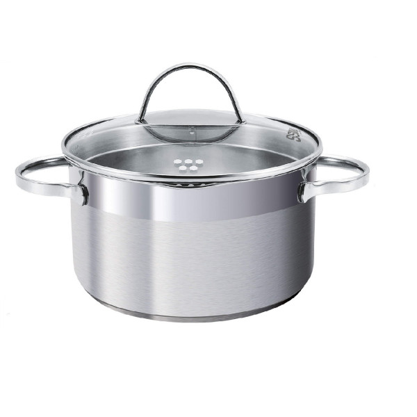 Garnek ze stali nierdzewnej z pokrywką SSW COMFORT 9,0L śr.28cm 