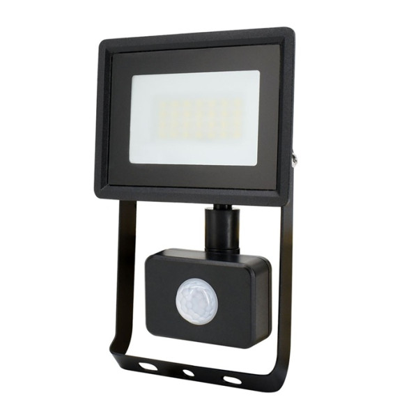 KASTEL2 naświetlacz LED   20W 6500K 1660LM IP65 CZARNY CZ. PIR