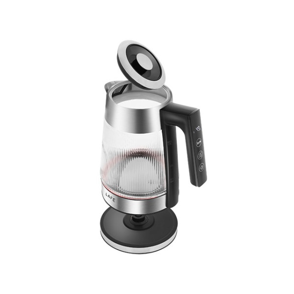 Czajnik elektryczny 1,8L 2200W, szklany, regul. temperatury - Crystal Glass Lafe