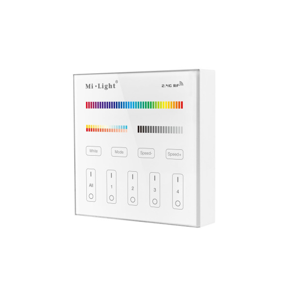 Panel naścienny RGB+CCT 4-strefowy 2xAAA B4