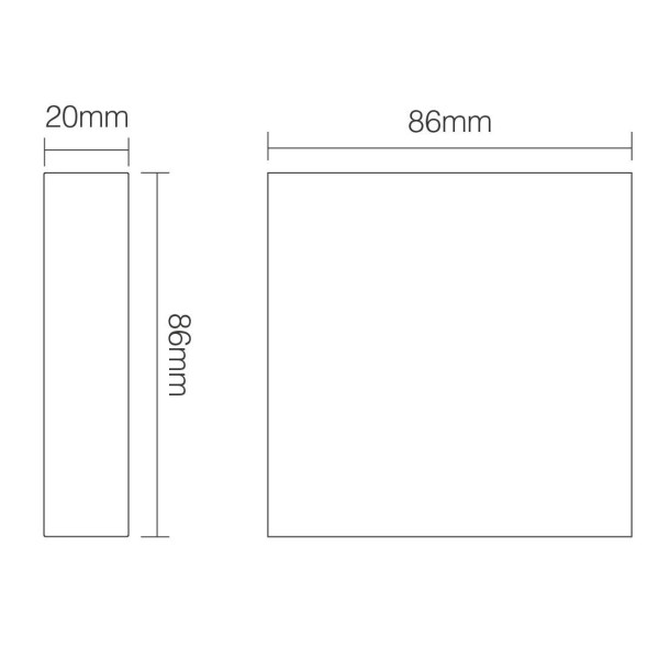 Panel naścienny RGB+CCT 4-strefowy 2xAAA B4