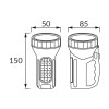 Akumulatorowa latarka LED BURTA LED 3W+3W, Struhm