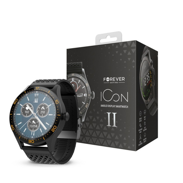 Smartwatch AMOLED ICON II AW-110 czarny Forever