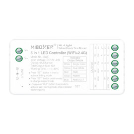 STEROWNIK 5W1 RGB+CCT 12V-24VDC 12A WIFI SW5