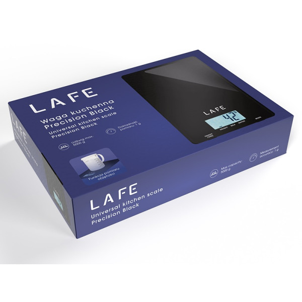 Waga kuchenna 5kg / 1g, LCD - Lafe Precision Black