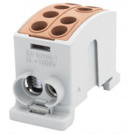 Zacisk HLK 125A-2 (1x35, 1x25\ 1x35, 1x25)-brązowy F2.0371