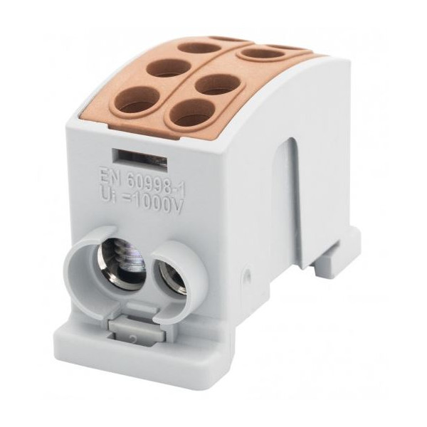 Zacisk HLK 125A-2 (1x35, 1x25\ 1x35, 1x25)-brązowy F2.0371