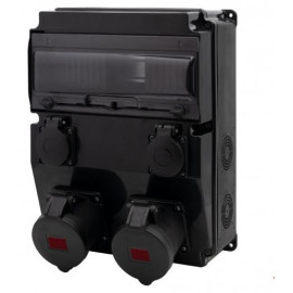 Rozdzielnica CAJA 12M SCENIC gniazda proste 16/5, 32/5, 2x230V F3.2680
