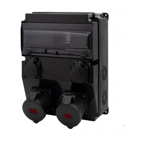 Rozdzielnica CAJA 12M SCENIC gniazda proste 16/5, 32/5, 2x230V F3.2680