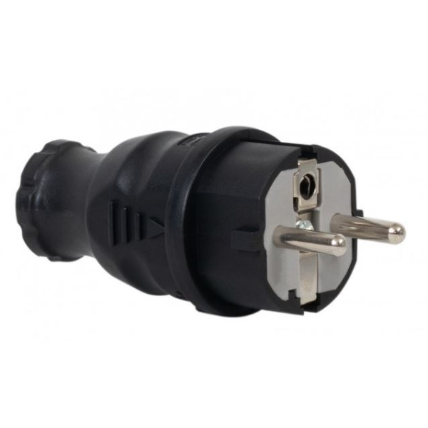 Wtyczka gumowa NOVA czarna F6.0354