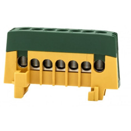 Listwa ochronna 7-mod. ZPI 7x16mm2 IP20 żółto-zielona F2.0390